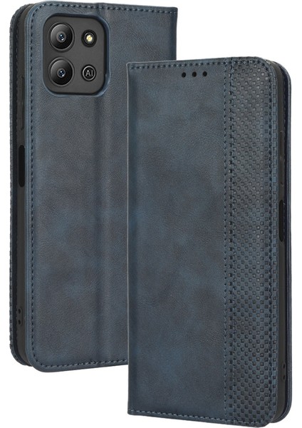 Infinix Hot 11 4g 2022 X675 Retro Doku Pu Deri Deri Flip Cüzdan Kılıfı (Yurt Dışından)