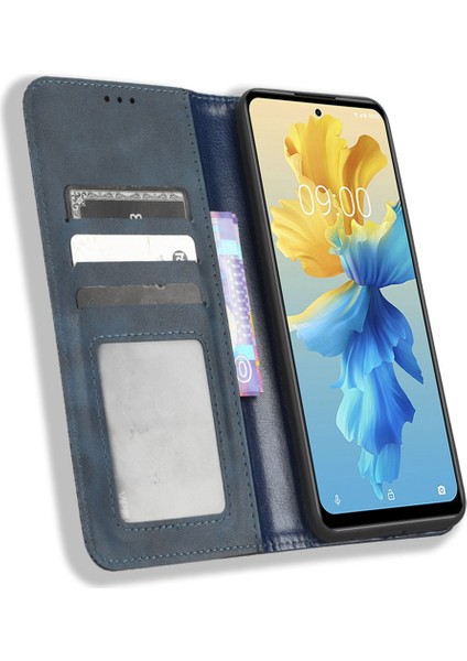 Infinix Hot 11 4g 2022 X675 Retro Doku Pu Deri Deri Flip Cüzdan Kılıfı (Yurt Dışından)