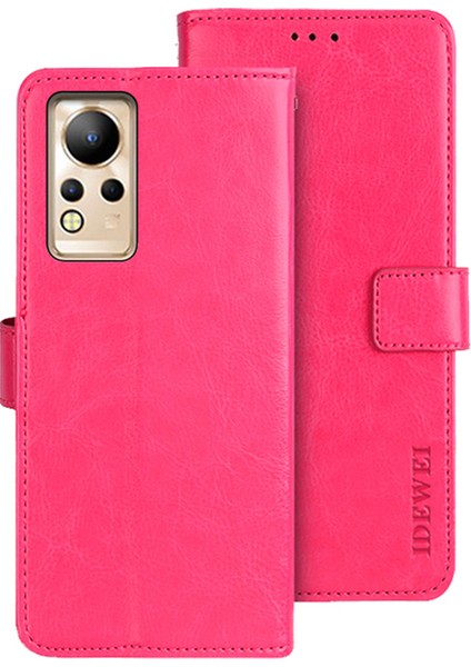 Infinix Note 12 4g Çılgın At Dokusu Pu Deri Flip Cüzdan Kapak Telefon Kabuğu Stand Özellik Koruyucu Kılıf (Yurt Dışından)