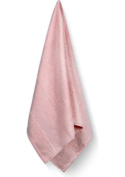 Doğal Pamuklu 4'lü Banyo Havlusu Soft Rare 90 x 150 + 50 x 90 Pembe fırsatları