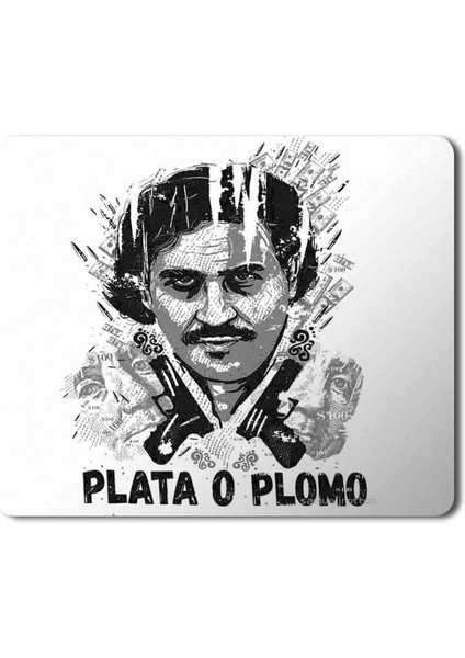 Plato O Plamo Baskılı Mouse Pad Mousepad