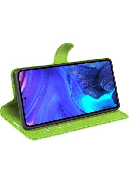 Infinix Note 10 Pro Litchi Doku Pu Deri Cüzdan Anti-Drop Shell Flip Stand Telefon Kılıfı (Yurt Dışından)