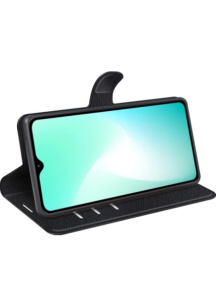 Infinix Hot 11 Play Litchi Texture Pu Deri Cüzdan Anti-Drop Shell Flip Stand Telefon Kılıfı (Yurt Dışından)