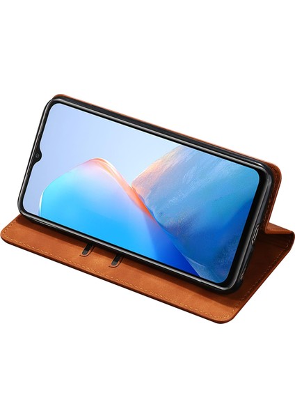 Infinix Hot 20I 4g Pu Deri Telefon Kılıfı Stand Kartı Tutucu Cilt Touch Cover (Yurt Dışından)