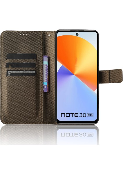 Infinix Note 30 4g / X6833B / X6716B Cüzdan Şok Geçirmez Telefon Kılıfı Pu Deri Stand Kapağı (Yurt Dışından)