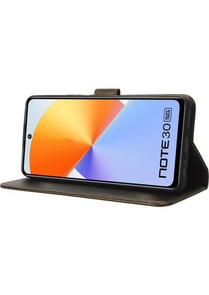 Infinix Note 30 4g / X6833B / X6716B Cüzdan Şok Geçirmez Telefon Kılıfı Pu Deri Stand Kapağı (Yurt Dışından)