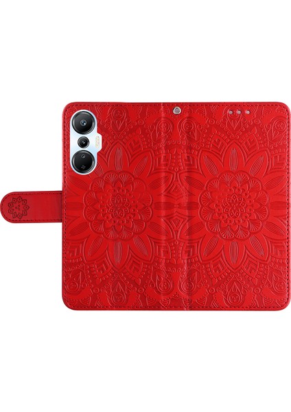 Infinix Hot 20S 4g Pu Deri Ayçiçeği Baskılı Telefon Kılıfı Stand Cüzdan Sıralamaya Dayanıklı Cep Telefon Kapağı Kayışlı (Yurt Dışından)