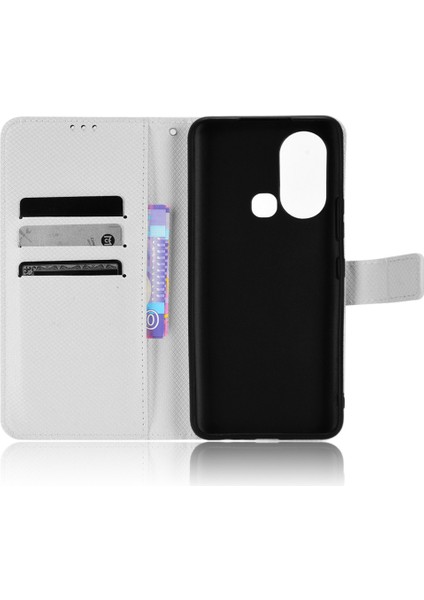 Infinix Hot 11S / Hot 11S Nfc 4g Cüzdan Telefon Kılıfı Doku Doku Kıç Anti-Cratch Pu Deri Cep Telefonu Kapağı Stand (Yurt Dışından)