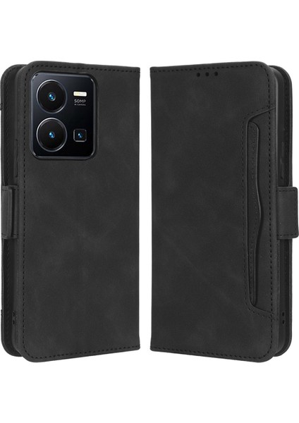 Vivo Y35 4g (2022) / Y22S 4g / Y22 4g Çoklu Kart Yuvaları Pu Deri Cüzdan Kapağı (Yurt Dışından)