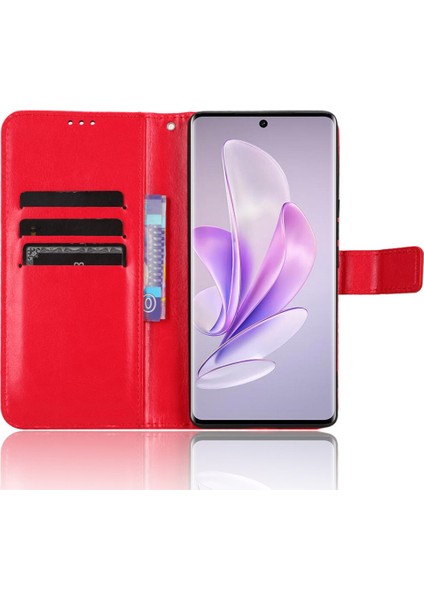Vivo V29 5g Manyetik Kapatma Cüzdan Telefon Kılıf Çılgın At Doku Deri Stand Flip Cover (Yurt Dışından) fırsatları