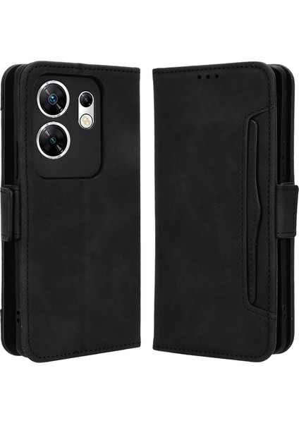 Infinix Zero 30 4g X6731B Kasa Kasası Önleme Pu Deri Deri Cüzdan Telefon Kapağı (Yurt Dışından)