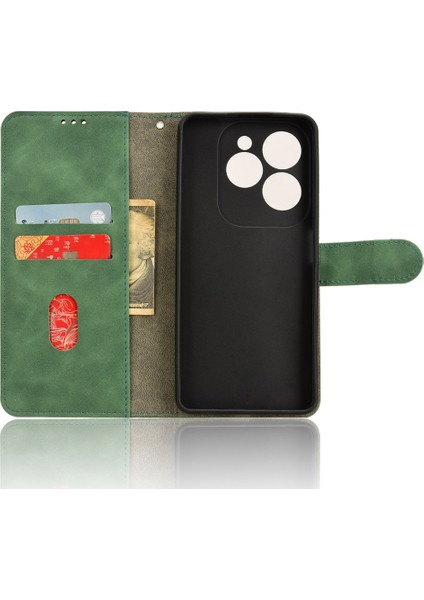 Infinix Hot 40 Kasa Yumuşak Dokunuşlu Pu Deri Flip Stant Kartı Yuvaları Telefon Koruma Kapağı (Yurt Dışından) fırsatları