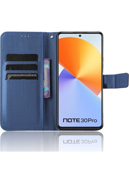 Infinix Note 30 Pro 4g X678B Doku Pu Deri Dergisi Stand Anti-Damla Cüzdan Kapağı (Yurt Dışından)