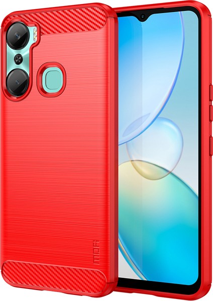 Infinix Hot 12 Pro 4g Karbon Fiber Telefon Kapağı, Damla Koruma Tpu Fırçalanmış Telefon Kılıfı Kabuğu (Yurt Dışından)