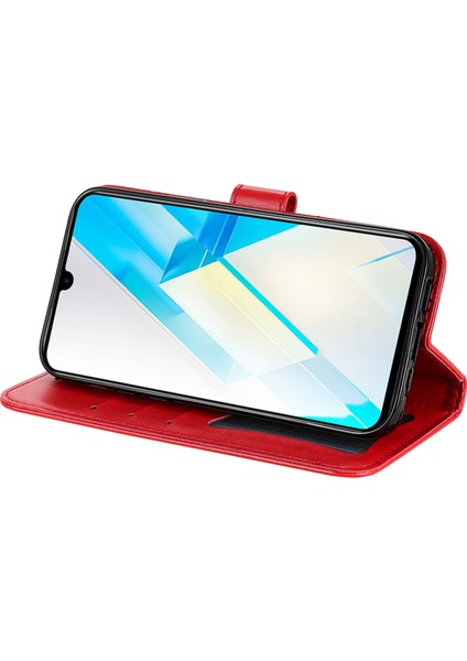 Infinix Note 12 G96 4g Pu Deri Deri Deri Telefon Kılıfı Stand Cüzdan Anti-Fall Koruyucu Cep Telefon Kapağı Kayışlı (Yurt Dışından) modelleri