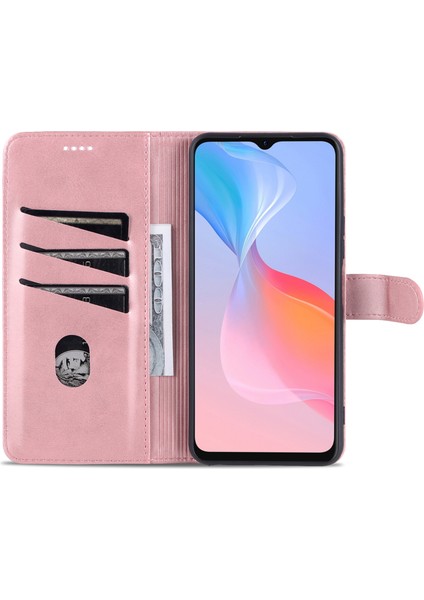 Vivo Y21 / Y33S Için Tpu+Pu Deri Cüzdan Standlı Telefon Kılıfı (Yurt Dışından) fırsatları