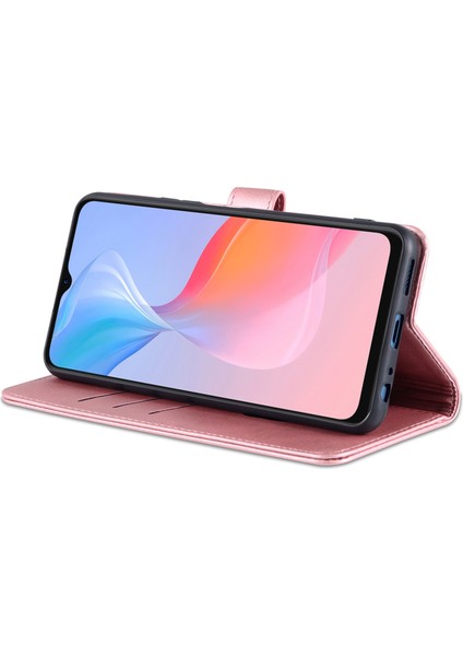 Vivo Y21 / Y33S Için Tpu+Pu Deri Cüzdan Standlı Telefon Kılıfı (Yurt Dışından) indirimleri