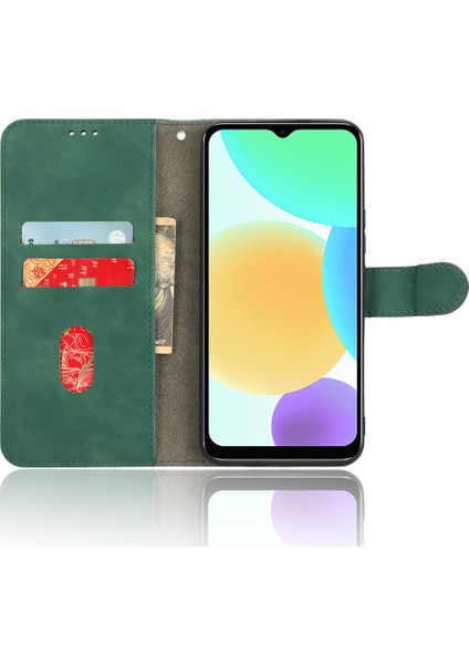 Infinix Smart 6 Cilt Düzenli Duygu Pu Deri Telefon Kılıfı Stand Flip Cüzdan Kapağı (Yurt Dışından)
