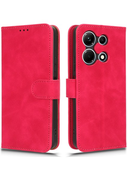 Infinix Note 30 4g Cilt Touch Pu Deri Telefon Kılıfı Cüzdan Stand Koruyucu Telefon Kapağı (Yurt Dışından)