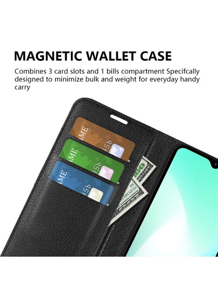 Infinix Hot 11 Play Litchi Texture Pu Deri Cüzdan Anti-Drop Shell Flip Stand Telefon Kılıfı (Yurt Dışından)