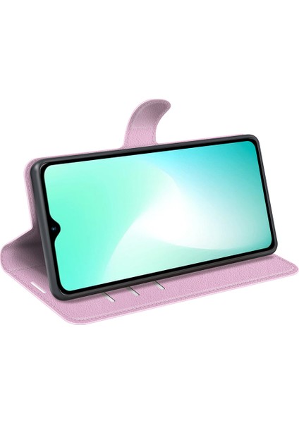 Infinix Hot 11 Play Litchi Texture Pu Deri Cüzdan Anti-Drop Shell Flip Stand Telefon Kılıfı (Yurt Dışından)