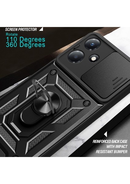 Infinix Hot 30 Play Telefon Kılıfı Pc+Tpu Kickstand Telefon Kapağı Slayt Lens Koruması (Yurt Dışından) indirimleri