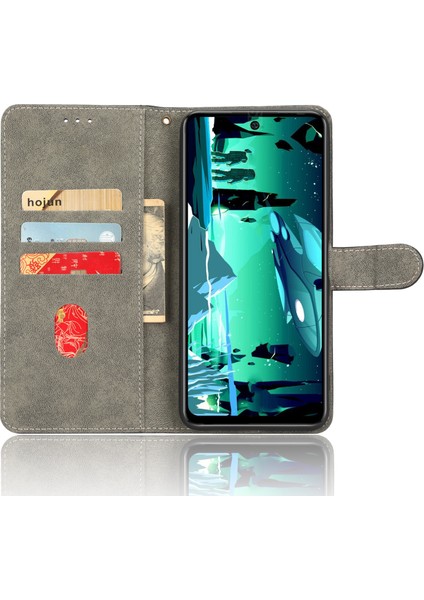 Infinix Hot 20S 4g X6827 Rfıd Engelleme Deri Deri Stand Telefon Kılıf Strap Anti-Drop Cüzdan Kapağı (Yurt Dışından)