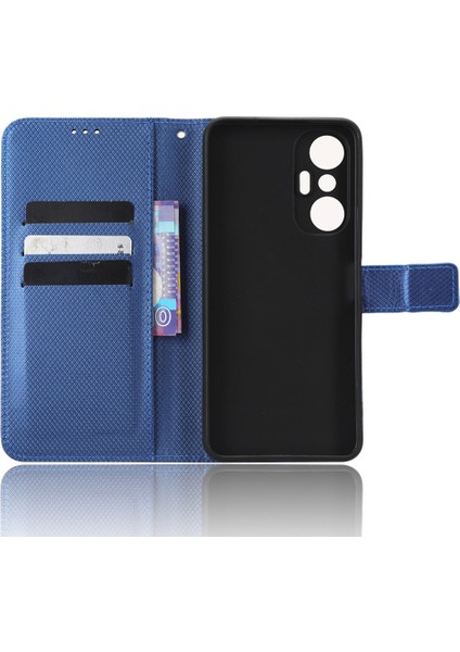 Infinix Hot 20S 4g / X6827 Manyetik Toka Pu Deri Deri Anti-Fall Anti-Fall Telefon Kılıfı Katlanabilir Stand Cüzdan Doku Telefon Kapağı (Yurt Dışından)
