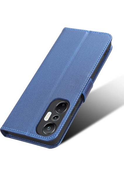Infinix Hot 20S 4g / X6827 Manyetik Toka Pu Deri Deri Anti-Fall Anti-Fall Telefon Kılıfı Katlanabilir Stand Cüzdan Doku Telefon Kapağı (Yurt Dışından)