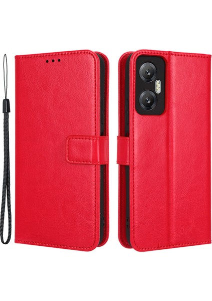 Infinix Hot 20 5g / X666 / X666B Çılgın At Dokusu Pu Pu Deri Deri Cüzdan Stand Telefon Kılıfı (Yurt Dışından)