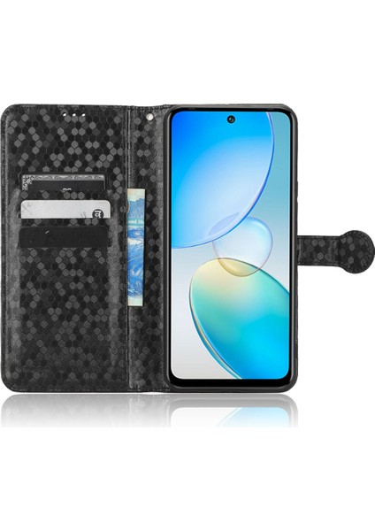 Infinix Hot 12 4g Cep Telefonu Cüzdan Kasası Nokta Desen Basılı Pu Deri Standı Telefon Kapağı (Yurt Dışından)