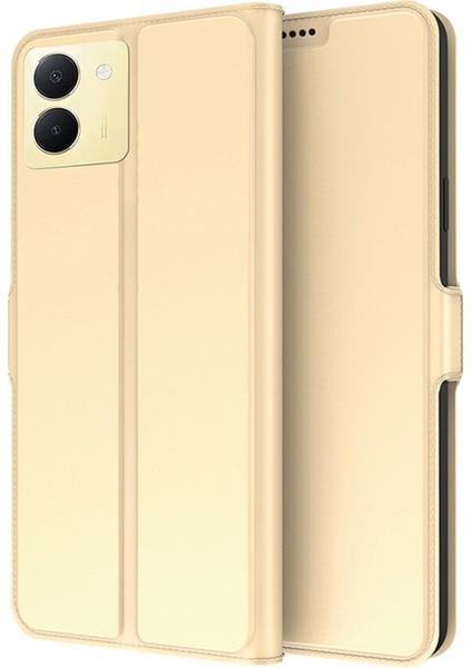 Vivo Y36 5g Önleme Önleme Önleyici Flip Telefon Kapağı Pu Deri Standı Kabuk Kartı Yuvası Cep Telefonu Kasası (Yurt Dışından)