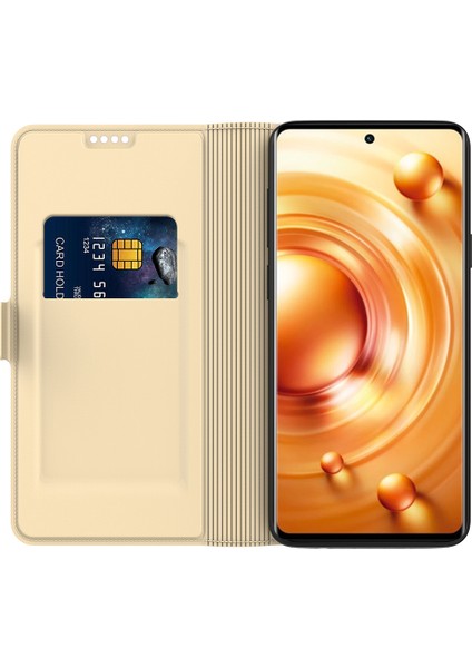 Vivo Y36 5g Önleme Önleme Önleyici Flip Telefon Kapağı Pu Deri Standı Kabuk Kartı Yuvası Cep Telefonu Kasası (Yurt Dışından)