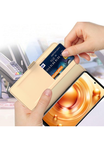 Vivo Y36 5g Önleme Önleme Önleyici Flip Telefon Kapağı Pu Deri Standı Kabuk Kartı Yuvası Cep Telefonu Kasası (Yurt Dışından)