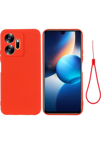 Infinix Zero 20 4g Şok Geçirmez Sıvı Silikon Telefon Kılıfı Yumuşak Astar Telefon Kapağı Kayışlı (Yurt Dışından) fiyatları