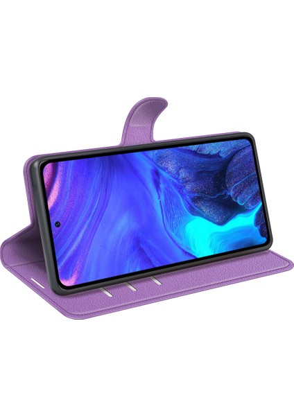 Infinix Note 10 Pro Litchi Doku Pu Deri Cüzdan Anti-Drop Shell Flip Stand Telefon Kılıfı (Yurt Dışından)