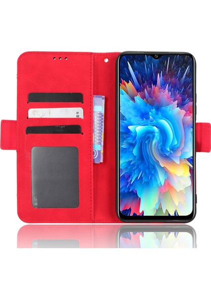 Infinix Hot 20 5g / X666 / X666B Pu Deri Cüzdan Telefon Kılıfı Stand Manyetik Kapanma Flip Telefon Kapağı (Yurt Dışından)