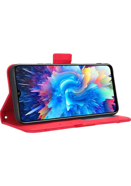 Infinix Hot 20 5g / X666 / X666B Pu Deri Cüzdan Telefon Kılıfı Stand Manyetik Kapanma Flip Telefon Kapağı (Yurt Dışından)