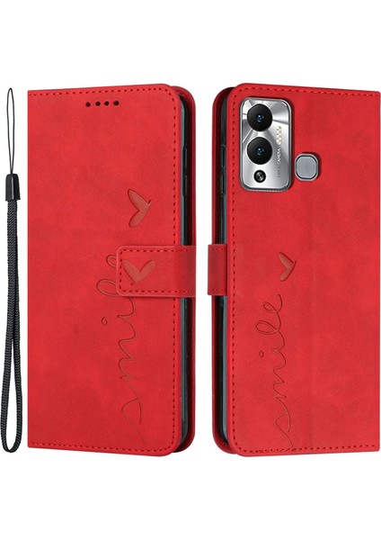 Infinix Hot 12 Play 4g Anti-Çizgi Pu Deri Kapak Telefon Cüzdan Stand Cilt Touch Duygu Kılıfı (Yurt Dışından)