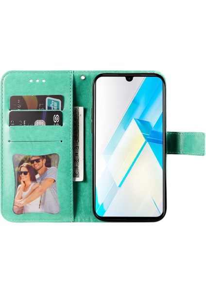 Infinix Note 12 G96 4g Pu Deri Deri Deri Telefon Kılıfı Stand Cüzdan Anti-Fall Koruyucu Cep Telefon Kapağı Kayışlı (Yurt Dışından)
