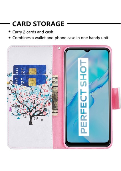 Vivo Y21 Pu Deri Telefon Kılıfı Standı Kitap Tasarımı (Yurt Dışından) modelleri