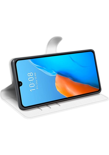 Infinix Note 12 Pro 4g Önleme Önleme Pu Deri Deri Cüzdan Kabuk Flip Stand Litchi Doku Telefon Kılıfı Kapak (Yurt Dışından)