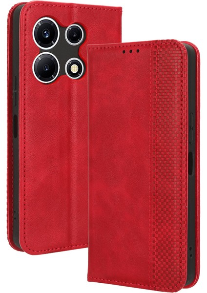 Infinix Note 30 Vıp 5g X6710 Retro Pu Derı Stand Cüzdan Kapağı (Yurt Dışından)