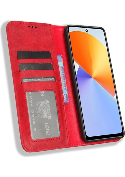 Infinix Note 30 Vıp 5g X6710 Retro Pu Derı Stand Cüzdan Kapağı (Yurt Dışından) modelleri