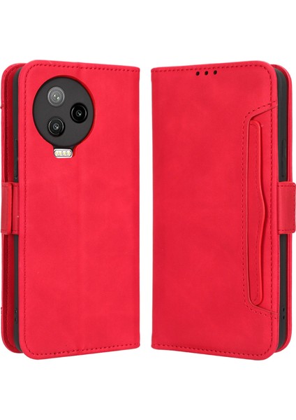 Infinix Note 12 Pro 4g X676B Anti-Çizelge Pu Deri Deri Çift Manyetik Toka Telefon Kapağı Stand Cüzdan Kılıfı (Yurt Dışından)