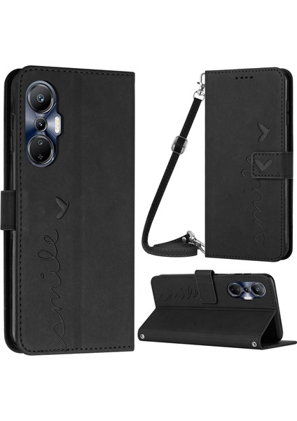 Infinix Hot 20S 4g Pu Deri Manyetik Telefon Kılıf Cilt Touch Hissed Hisset Cüzdan Stand Flip Cover Strap (Yurt Dışından)