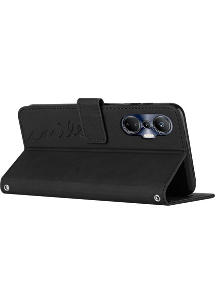 Infinix Hot 20S 4g Pu Deri Manyetik Telefon Kılıf Cilt Touch Hissed Hisset Cüzdan Stand Flip Cover Strap (Yurt Dışından)