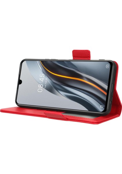 Infinix Note 12 G96 4g X670 Litchi Doku Telefon Kapağı Damla Geçirmez Pu Deri Deri Manyetik Toka Kılıfı Stand Cüzdanı (Yurt Dışından)