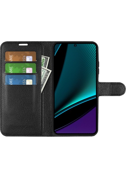 Infinix Note 11 Pro, Litchi Doku Cüzdan Pu Deri Kabuk Stand Kapağı (Yurt Dışından)