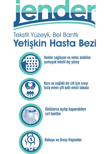 Belbantlı Hasta Bezi Büyük Boy / Large 90 Adet - 3 Paket